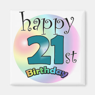 Happy 21st Birthday Magneet