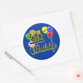 Happy 21st Birthday Merchandise Ronde Sticker (Envelop)