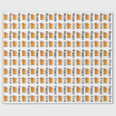 Happy 21st Birthday | Mokken bier Cadeaupapier (Vlak)