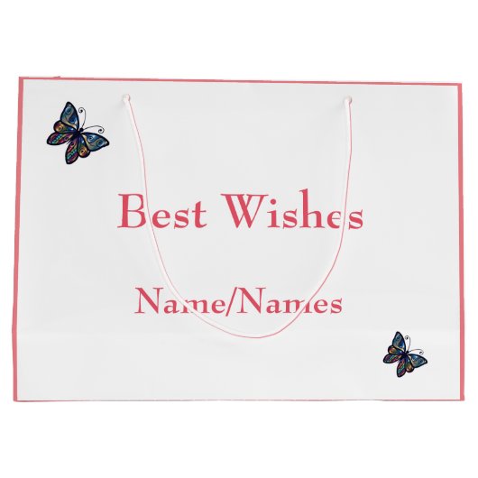 Happy 21st Birthday-ontwerp Groot Cadeauzakje (Achterkant)