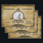 Happy 21st Birthday  Photo Monogram Gold Inpakpapier Vel<br><div class="desc">retro-noodlijdende stijlmijlpaal 21e cadeaupapier voor cadeautjes van Birthday. Een elegant verjaardagsfeest idee. Ontworpen om de 21-partijen die voor het draaien kiezen uit te nodigen. Neem uw eigen foto op. Sjabloon wordt zo gemakkelijk op maat gemaakt. Neem nota van de foto de zelfde kleuren zal zijn zoals u gebruikt. Het ontwerp...</div>