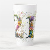 Happy 21st Birthday Wildflowers Happy Birthday Latte Mok (Voorkant)