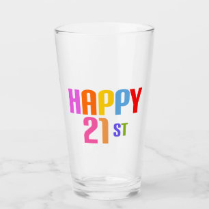 Happy 21st glas
