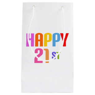 Happy 21st klein cadeauzakje
