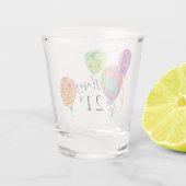 Happy 21st- of Any Age Birthday-ballonnen Shot Glas (Achterkant)