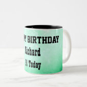 Happy 21st verjaardag gepersonaliseerd tweekleurige koffiemok (Voorkant rechts)