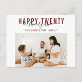 Happy 22 2 Typography Photo Holiday Briefkaart (Voorkant)