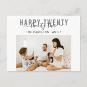 Happy 22 2 Typography Photo Holiday Briefkaart (Voorkant)