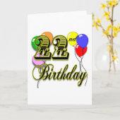 Happy 22e verjaardag Merchandise Kaart (Gele Bloem)