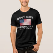 Happy 250th Birthday USA Shirt | Amerika 250 T-shi (Voorkant)