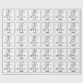 HAPPY 25TH BIRTHDAY; Art Deco Style; aangepaste na Cadeaupapier (Vlak)