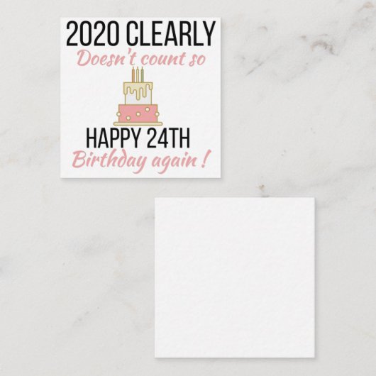 Happy 25th Birthday, Funny 25th verjaardagskaart Informatiekaartje (Voorkant / Achterkant)