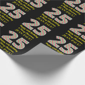 Happy 25th Birthday & Merry Kerstmis, aangepaste n Cadeaupapier (Hoek)