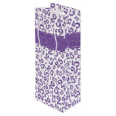 Happy 25th Birthday Random Number Pattern Paars Wijn Cadeautas (Achterkant Gekanteld)