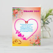 Happy 25th Jubileum Bedankkaart (Staand voorkant)