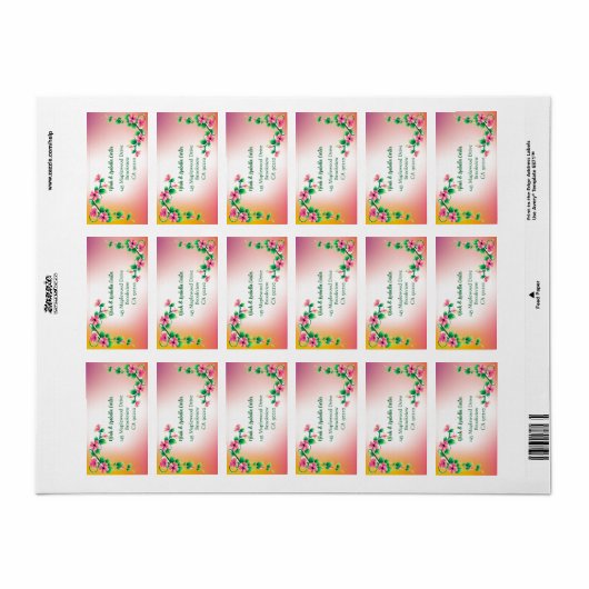 Happy 25th Jubileum Etiket (Full Sheet)