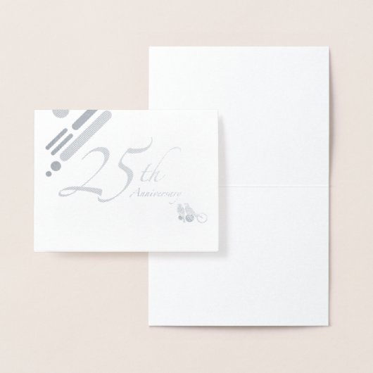 Happy 25th Jubileum Mod Birds Folie Kaarten (Display)