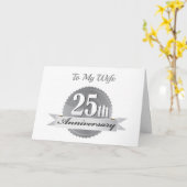 *HAPPY 25th JUBILEUM* OP MIJN LOPENDE *WIFE* KAART (Gele Bloem)