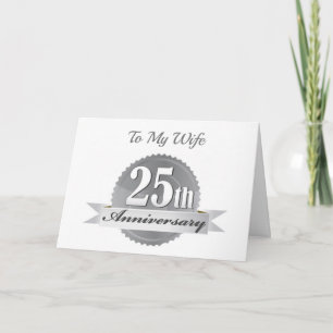*HAPPY 25th JUBILEUM* OP MIJN LOPENDE *WIFE* KAART