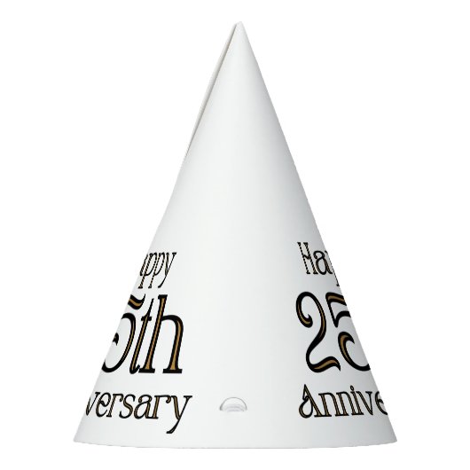 Happy 25th Jubileum Party Pet Feesthoedjes (Links)