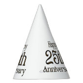 Happy 25th Jubileum Party Pet Feesthoedjes (Rechts)