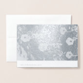 Happy 25th Jubileum Silver Custom Photo Folie Kaarten (Met envelop)