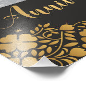 Happy 25th Jubileum Silver Wedding 25 jaar Foto Afdruk (Hoek)