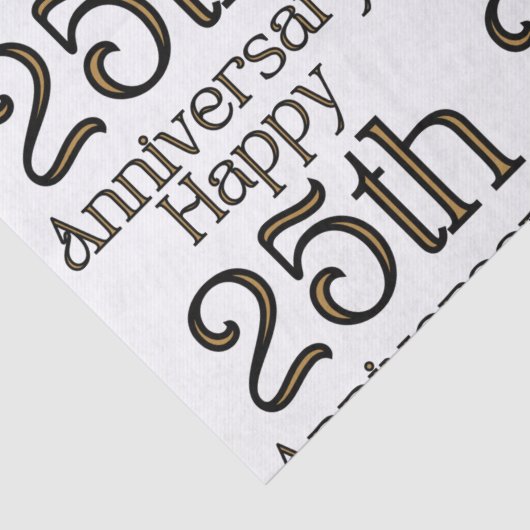 Happy 25th Jubileum Tissuepapier (Detail)