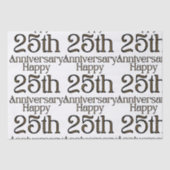 Happy 25th Jubileum Tissuepapier (Voorkant)