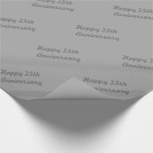 Happy 25th Jubileum Wrapping Paper Cadeaupapier (Hoek)