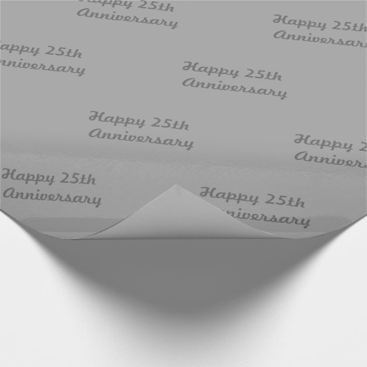 Happy 25th Jubileum Wrapping Paper Cadeaupapier (Hoek)