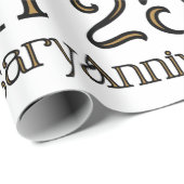 Happy 25th Jubileum Wrapping Paper Cadeaupapier (Rol Hoek)