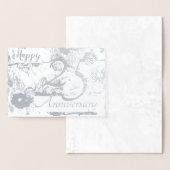 Happy 25th Silver Wedding Jubileum Blank Kaart (Display)