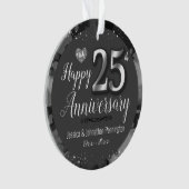 Happy 25th Wedding Jubileum Ornament (voorkant)