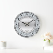 Happy 25th wedding universally diamonds and silver grote klok (Huis)