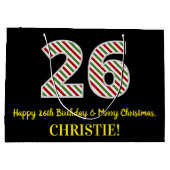 Happy 26th Birthday & Merry Kerstmis, aangepaste n Groot Cadeauzakje (Achterkant)