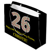 Happy 26th Birthday & Merry Kerstmis, aangepaste n Groot Cadeauzakje (Achterkant Gekanteld)