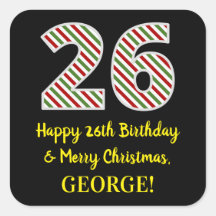 Happy 26th Birthday & Merry Kerstmis, aangepaste n