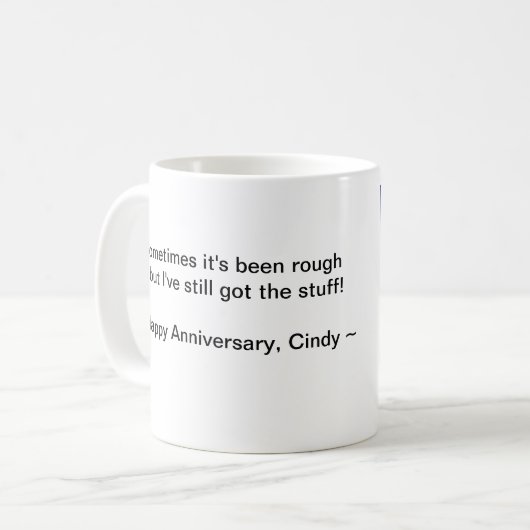 Happy 27th Jubileum, Cindy Koffiemok (Voorkant links)