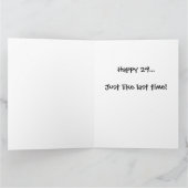 Happy "29th" Birthday Kaart (Binnen)