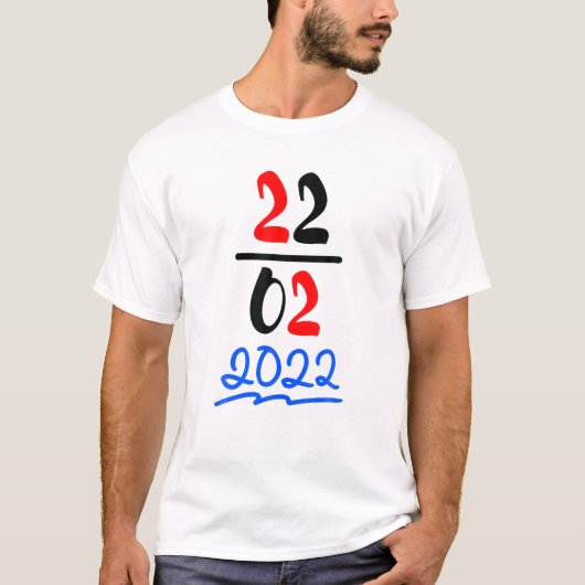 Happy 2/22/22 Twosday Tuesday February 22Nd 2022 N T-shirt (Voorkant)