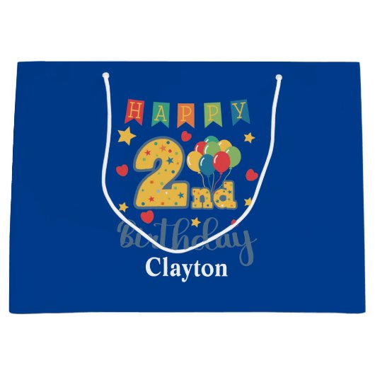 Happy 2de verjaardag Grote Cadeautas (Voorkant)