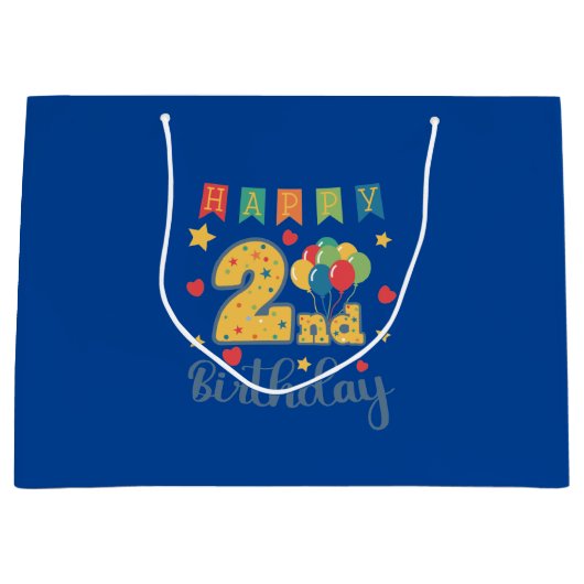 Happy 2de verjaardag Grote Cadeautas (Voorkant)
