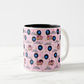 Happy 2de verjaardag Mok ballonnen #2 Roze (Voorkant rechts)