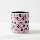 Happy 2de verjaardag Mok ballonnen #2 Roze (Center)