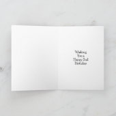 Happy 2e verjaardag-kaart kaart (Binnen)