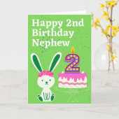 Happy 2e verjaardag Nephew Kaart (Gele Bloem)