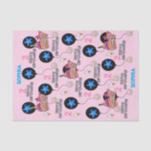 Happy 2e verjaardag Weefselpapier #2 Roze Tissuepapier (Voorkant)