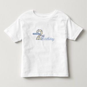 Happy 2nd Birthday Blue T-Shirt