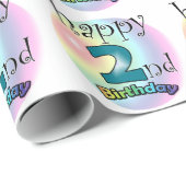 Happy 2nd Birthday Cadeaupapier (Rol Hoek)
